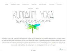Tablet Screenshot of kundaliniyogamsterdam.com